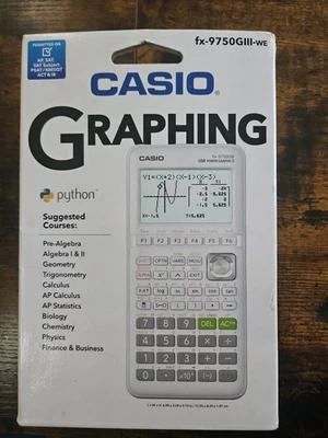 Casio fx-9750GIII-WE Graphing Calculator - White New - Image 1 of 2