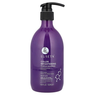 Color Brightening Purple Shampoo, For Blonde & Gray Hair, 16.9 fl oz (500 ml) - Image 1 of 2