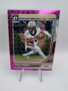 Chris Olave - 2024 Donruss Optic #141 Pink Velocity Prizm/80 Saints SP - Imagen 1 de 3