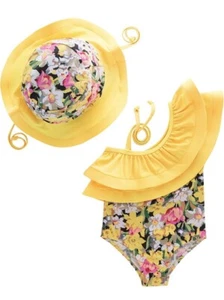 Bilo Baby Kid Girls Swimsuit Pool Party Rash Guard Swimwear Bathing Swimwear - Picture 1 of 20