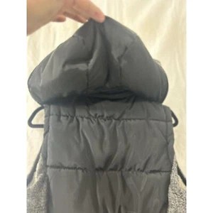 Sherpa Lined Black Quilted Full Zip Vest Womens Size M Ci Sono - Picture 1 of 13
