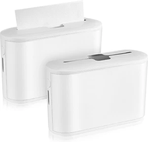 2 Pcs Paper Towel Dispenser Countertop Bathroom Paper Towel Holder Multifold Han - Picture 1 of 7