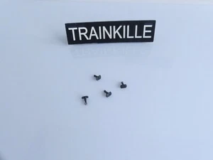 JOUEF 4 TAMPONS NOIRS POUR WAGON MARCHANDISES - Foto 1 di 1
