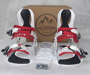 DAMEN ALTITUDE RIDER 4X4 BURTON 3D EST SNOWBOARDBINDUNG WEISS/ROT S/M 7-9,5 - Bild 1 von 9