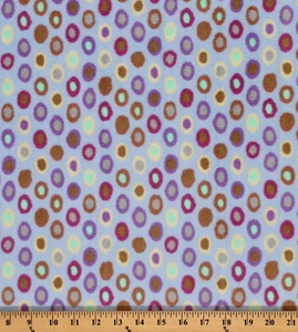 Anelli in Pile Cerchi Cerchio Multicolore Tessuto Pile Stampa da Cantiere A326.01 - Foto 1 di 1