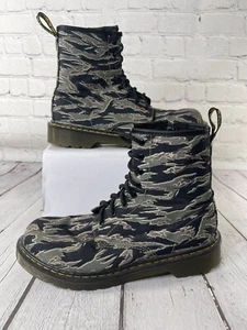 Doc Martens Dr. Martens Air Wair Camouflage Zip & Lace Up Boots Size 6M 7L VGC! - Picture 1 of 8
