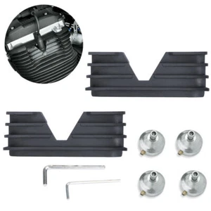 2x Finned Spark Plug Head Bolt Cover For Harley Sportster XL 1200 883 2004-2023 - Picture 1 of 8