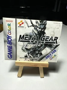 Metal Gear einfarbiges Handbuch Nintendo Gameboy Farbe GBC Game Boy authentisch SELTEN - Bild 1 von 9
