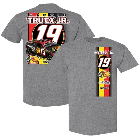 Martin Truex Jr Bass Pro Car T-Shirt Gray - MEDIUM Cover