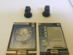 2 x Gonk Power Droid Star Wars Miniature with stat card - Picture 1 of 3