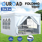3mx3m Pop Up Gazebo Marquee Outdoor Camping Wedding Shade Canopy Folding Tent