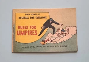 1966 Booklet Finer Points Of Baseball For Everyone Rules For Umpires - Picture 1 of 6