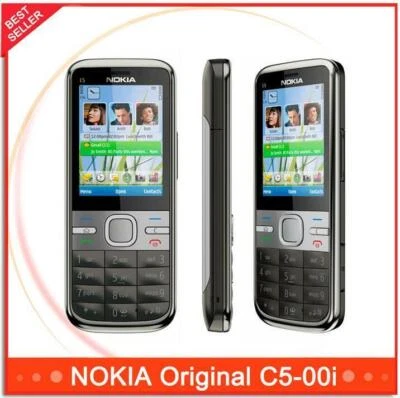 Nokia C5-00i 5MP Bar Style 3G WCDMA Bluetooth Dual Camera Long Stand-by Original - Image 1 of 4
