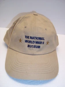 National WWII Museum Trucker Hat Beige Adjustable - Picture 1 of 4