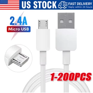 3/6ft Micro USB Fast Charging Cable Cord For Samsung Android Phone Charger LOT - Picture 1 of 23