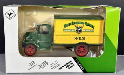Mack Bull Dog 1926 Delivery Panel Truck Bank ERTL John Deere Implement Co - Image 1 of 4