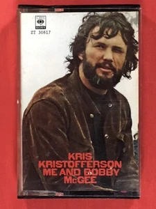 Kris Kristofferson Me & Bobby McGee CBSRecords Audio Cassette - Picture 1 of 4