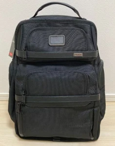 TUMI ALPHA3 2603578D3 Zaino breve FXT nylon balistico pelle nero NUOVO - Foto 1 di 11