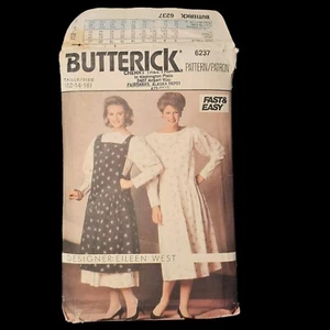 Maglione vestito vintage modello cucito Misses Butterick 6237 taglia 12-16 manica lunga - Foto 1 di 3