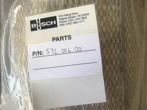 BUSCH 532.006.00 VACUUM PUMP INLET FILTER for Busch 0630 pumps - Picture 1 of 3
