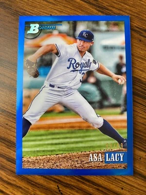 ASA LACY 2021 Bowman Heritage Chrome Blue Refractor 39/99 Royals - Image 1 of 2