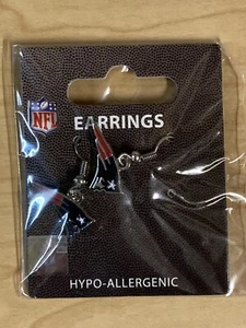 New England Patriots Earrings Logo Charm NFL Football Licensed Fashion Jewelry - Picture 1 of 12