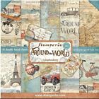 Stamperia AROUND THE WORLD 12x12 Double-Sided Paper Pad - Scrapbook Paper 10/pcs