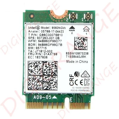 Dual Band Wireless 9560AC Intel 9560NGWR 1.73G Bluetooh 5.0 WiFi Wireless Card - Image 1 of 4