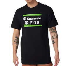 Fox Racing Uomo Fox X Kawasaki Nera Premium T-Shirt Abbigliamento Un