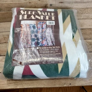 New Vintage Sure-Value Blanket Fits Full & Twin Size 50% Poly 50% Nylon Open Bag - Picture 1 of 5