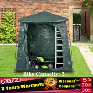 Garden Bicycle Storage Tent Shed Outdoor Waterproof Shelter Portable Stable Tent - Picture 1 of 15