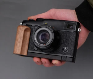 Maniglia in legno fatta a mano per fotocamera Fujifilm X-PRO3 Xpro3 piastra base - Foto 1 di 27