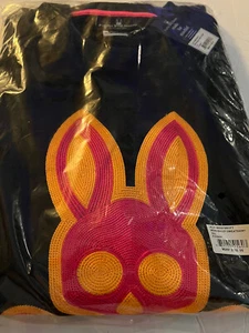 PSYCHO BUNNY MENS BAILEY LOGO SWEATSHIRT XXL 410 Navy - Picture 1 of 10