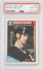 1991 O-Pee-Chee Wayne Gretzky #224 PSA 8 NM-MT HOF GOAT Los Angeles Kings
