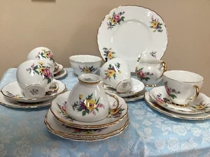Regent Bone China Mixed Floral Tea Set - Picture 1 of 11