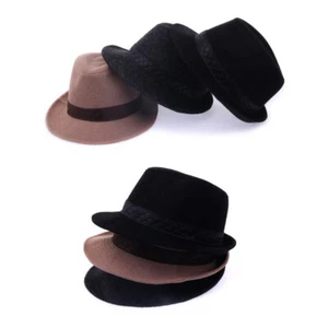 2XL 64Cm Unisex Para hombres Clásico Tejido Informal Fedora Trilby Suave Bowler Hamburg Sombreros - Imagen 1 de 11