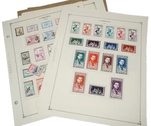 CAMBODIA 1952-1974 COLLECTION OF 325+ STAMPS MOSTLY MINT STORED ON SCOTT PAGES - Picture 1 of 24