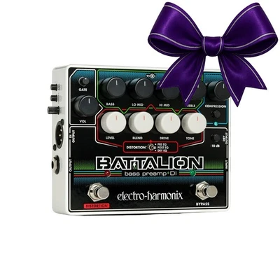 Electro Harmonix Battalion Bass Preamp and DI Effects Pedal TONE - Image 1 of 4