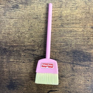 Fisher Price Loving Family Dollhouse Laundry Room Pink Doll Straw Broom Kitchen - Picture 1 of 5
