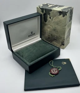 Authentic Vintage Rolex Box + Crater Outer Box & Rolex Passport Wallet 11.00.01 - Picture 1 of 15