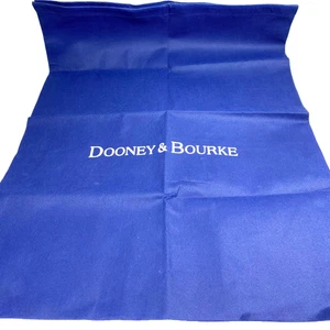 Bolsa antipolvo Dooney & Bourke azul blanco logotipo 17,5 X 21,5" nueva - Imagen 1 de 5