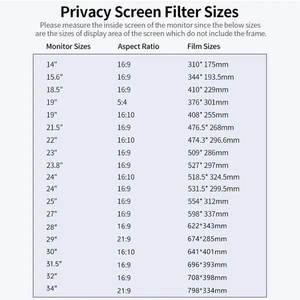 Suitable For 24 16:9 Desktop Computers Golden Screen Filter Reversible Hig AU - Bild 1 von 12