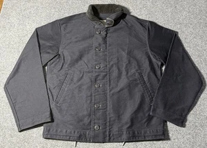 RRL Double RL Ralph Lauren Cotton Deck Jacket Dark Navy Size Small Rare - Picture 1 of 15