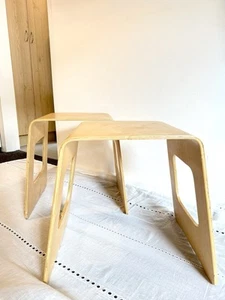 Set Swedish Stools by Lisa Norinder for Ikea, 1990 Vintage RARE + Lisa Table - Picture 1 of 24