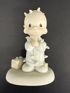 Figura Enesco Precious Moments 1985 "Que tu Navidad sea encantadora" 15482 - Imagen 1 de 4