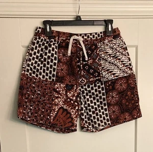 Wallace & Barnes J Crew Sz S Dock Shorts Patchwork Batik Print - Bild 1 von 4