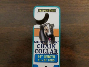 Aspen Pet Mighty Link Dog Chain Collar 24" Size Large 44-110 Pounds New - Picture 1 of 5