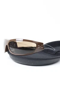 *RARE* WOMENS CHRISTIAN DIOR LIMITED EDITION SPORT SUNGLASSES BROWN W/ CASE - Picture 1 of 7