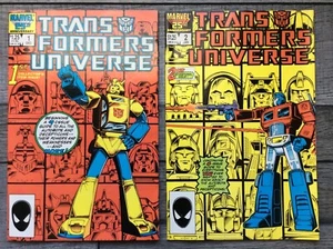 Transformers Universe #1 y 2 Lote Llave Bumblebee Marvel 1986 - Imagen 1 de 2