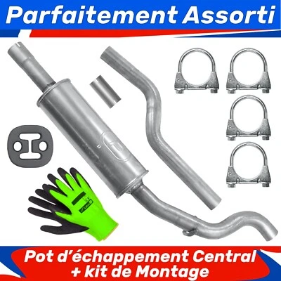 Pot d’échappement central pour VW Passat CC  2.0 TDI (2008-11/2010) - Photo 1/3